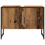 Bathroom Furniture Set Wall-mounted 2 pcs Brown Engineered wood 3334331