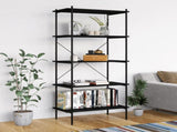 5-Tier Shelving Unit Black 80x40x163 cm 336347