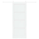 Sliding Door ORKDAL White 83 x 211 cm Solid Pine Wood 3333759