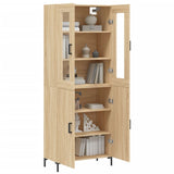 Highboard Sonoma Oak 69.5x34x180 cm Engineered Wood 3198212