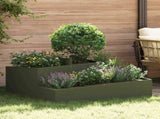 Garden Planter Olive Green 100 x 100 x 50 cm Cold-rolled Steel 873588