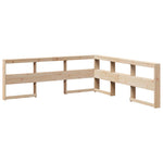 Bookcase Bed without Mattress 120x190cm Small Double Solid Wood Pine 3324556
