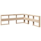 Bookcase Bed without Mattress 120x200cm Solid Wood Pine 3324541