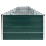 Raised Bed Green Galvanised steel 600x80x45 cm Raised Bed 47073