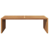Garden Side Table Brown 110 x 55 x 35.5 cm Solid Teak Wood 42006356