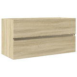 2 Piece Bathroom Furniture Set Ceramic and Engineered Wood 3307660