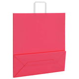 Paper Bags 250 pcs with Handles Pink 45x17x48 cm 4101905