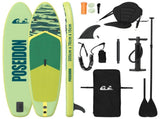 SUP Board with Seat 2-in-1 POSEIDON 305 x 76 x 15 cm Green for 42039127