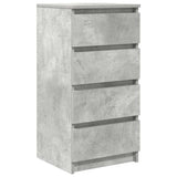 Sideboard Concrete Grey 37.5x35x76 cm Engineered Wood 861754