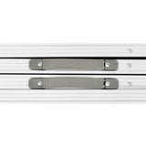ZNTS Foldable Camping Table Height Adjustable Aluminium 240 x 60 cm 41327