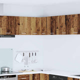 Hanging Cabinet with Storage Old Wood and White 57 x 57 x 40 cm 884192