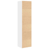 Bookcase White 31x24x127 cm Engineered Wood 860346