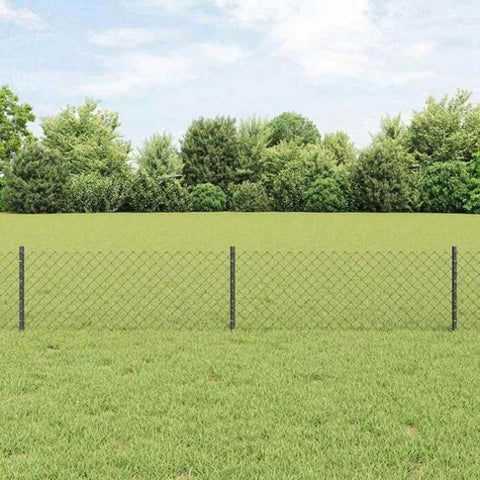 Fence and Post Grey 0.4 x 25 m Steel 3336273