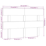 Bed Headboard Honey Brown 154x3x81 cm Solid Wood Pine 819078