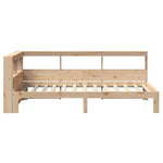 ZNTS Bookcase Bed without Mattress 75x190 cm Small Single Solid Wood Pine 3324406