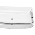 Wash Basin 71x38x13.5 cm Ceramic Silver 143479