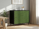 Sideboard GELEEN Black Oak 69 x 33 x 76 cm Engineered Wood 8006931