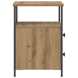 Bedside Cabinet Artisan Oak 34x35.5x50 cm Engineered Wood 857260