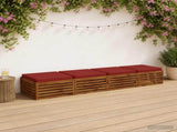 4-Piece Seat Cushions SOEST 4 pcs 100% Polyester Red 945066