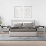 Wall-mounted Bedside Cabinets 2 pcs Grey Sonoma 45x26x28.5 cm 858607
