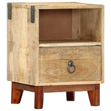 Bedside Cabinet 40x30x52 cm Solid Rough Mango Wood 282744