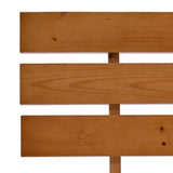 Bed Frame Honey brown Solid pine wood and plywood Double Durable 283181