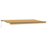 Retractable Awning Manual Multicolour 600 x 350 cm Fabric 3331737