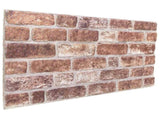 Wall Panels 10 pcs 100 x 50 cm Brown EPS Foam 42046098