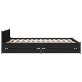 Bed Frame with Drawers without Mattress Black 135x190 cm Double 3279947