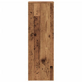 ZNTS Plant Stand Old Wood 33x33x100 cm Engineered Wood 852958