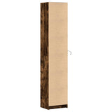 Highboard with LED Smoked Oak 41.5x32.5x200 cm Engineered Wood 3307902