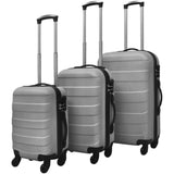 Three Piece Hardcase Trolley Set Silver 45.5/55/66 cm 91142