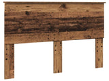 Bed Frame with Headboard Old Wood 135 x 190 cm Solid Pine Wood 3409370