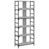 Bookshelf Grey Sonoma 78.5x33x188.5 cm Engineered Wood 835262