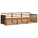 Outdoor Sofa Set 3 pcs Natural Solid Acacia Wood 3382962