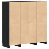 3 Piece Kitchen Cabinet Set Black Engineered Wood 3324152