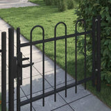 Single Door Fence Gate BOXTEL with Hoop Top 100 x 75 cm 144361