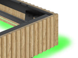 Modern Floating Bed with Recessed Detailing & Headboard, Fitted with LED Ambient Lighting, Robust W5510P517483
