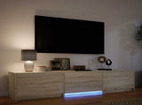 TV Cabinet with LED Sonoma Oak 165 x 34 x 40 cm Engineered Wood 3418714