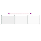 Patio Retractable Side Awning 140x600 cm Cream 313370