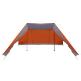 Tipi Tent with Roof Grey and Orange 660 x 456 x 200 cm Taffeta 42000977