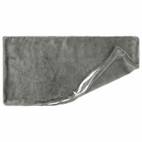 Cushion Cover 12 pcs HEERLEN Dark Grey 40 x 80 cm Flannel 910188