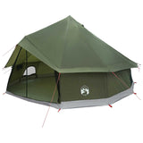 Tipi Tent Olive Green 400 x 400 x 250 cm Polyester and Steel 42029028