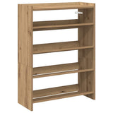 Shoe Rack Artisan Oak 60x25x81 cm Engineered Wood 859886