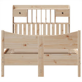Bed Frame without Mattress 135x190 cm Double Solid Wood Pine 3323392
