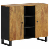Sideboard with 2 Doors 90x33x75 cm Solid Wood Mango 352928