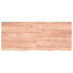 Table Top Light Brown 120x50x cm Treated Solid Wood Oak 3156374
