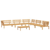 Pallet Sofa Set Natural Wood Solid Acacia wood Large Modular 3209317