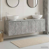 Bathroom Cabinet Set 3 pcs Concrete Grey 49.5 x 44.5 x 65 cm 3405690