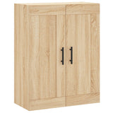 Wall Mounted Cabinet Sonoma Oak 69.5x34x90 cm Engineered Wood 830407